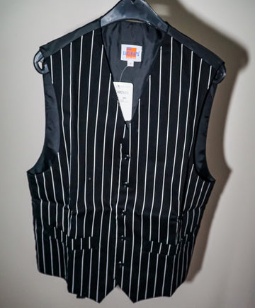 Zwart wit Strepen Gilet