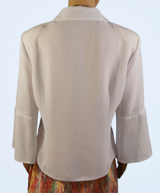 Luchtige witte vintage blouse